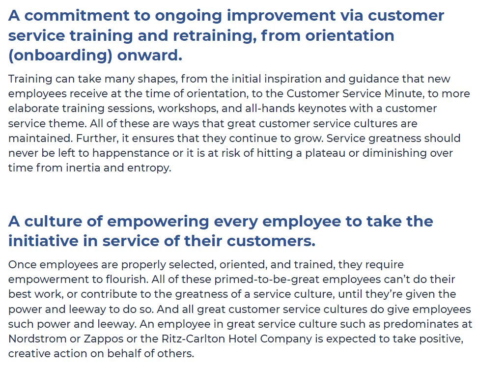 Discussion Questions Customer Service Culture