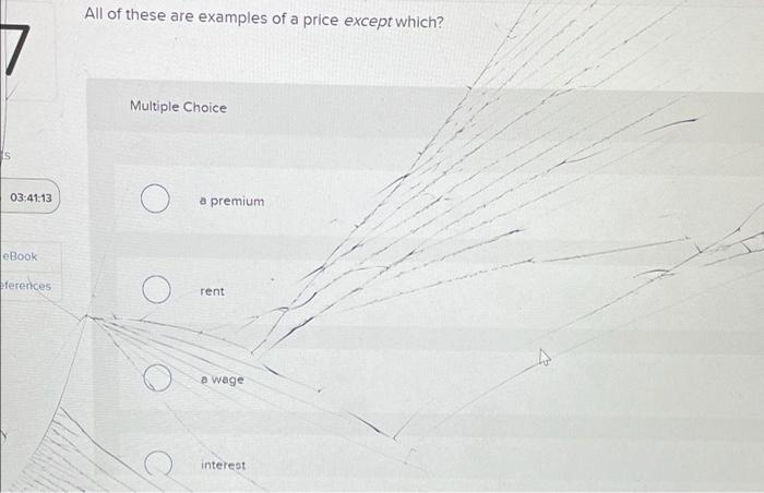 All of these are examples of a price except
