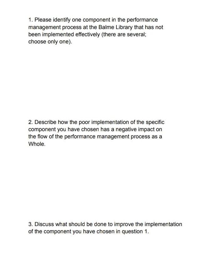 1. Please identify one component in the