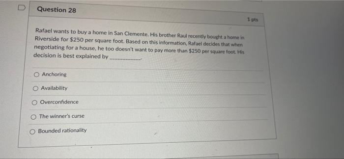 t Question 29 1 pts Rahul just started a new job