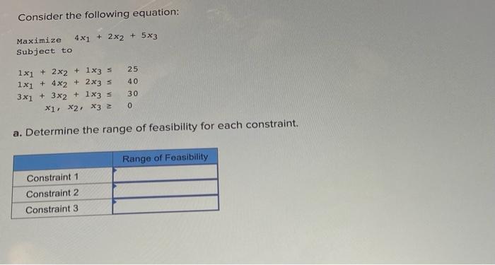 help!! Consider the following equation: Maximize