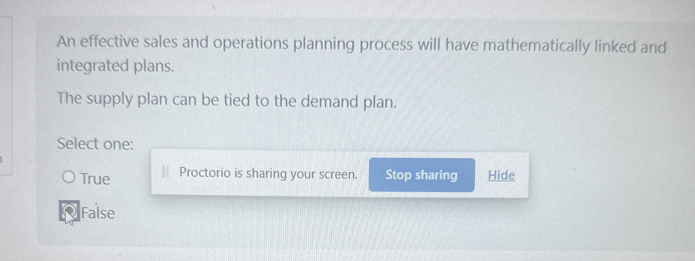 An effective sales and operations planning