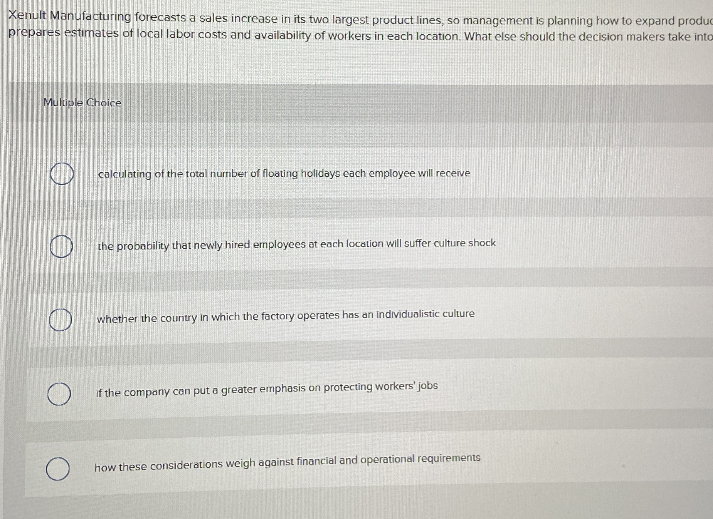 Xenult Manufacturing forecasts a sales increase