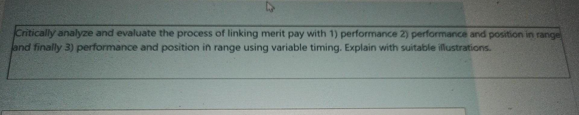 Critically analyze and evaluate the process of