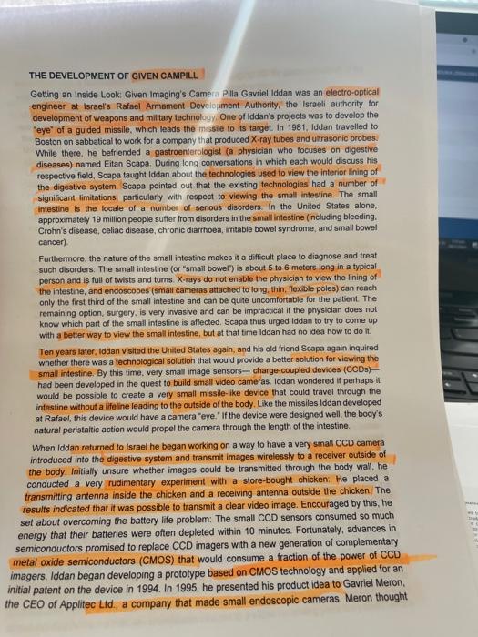 THE DEVELOPMENT OF GIVEN CAMPILL Getting an