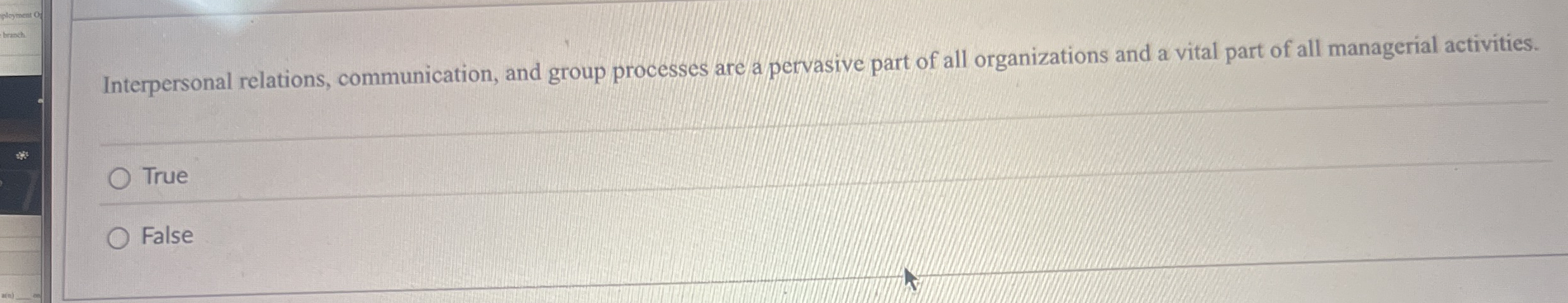 Interpersonal relations, communication, and group