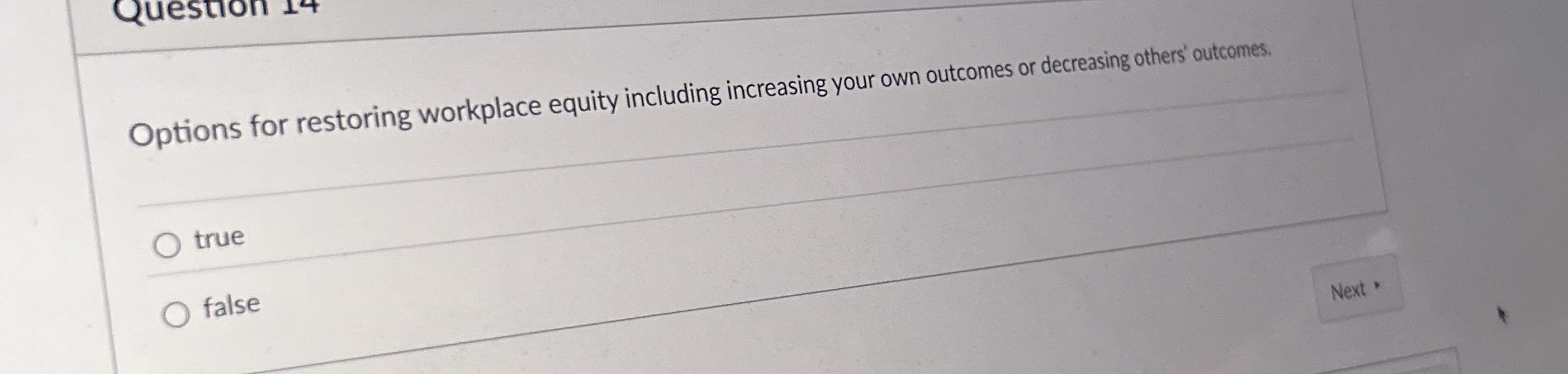 True or false Options for restoring work lace