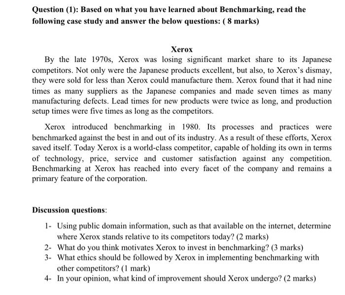 short answer help me please Question (1): Based