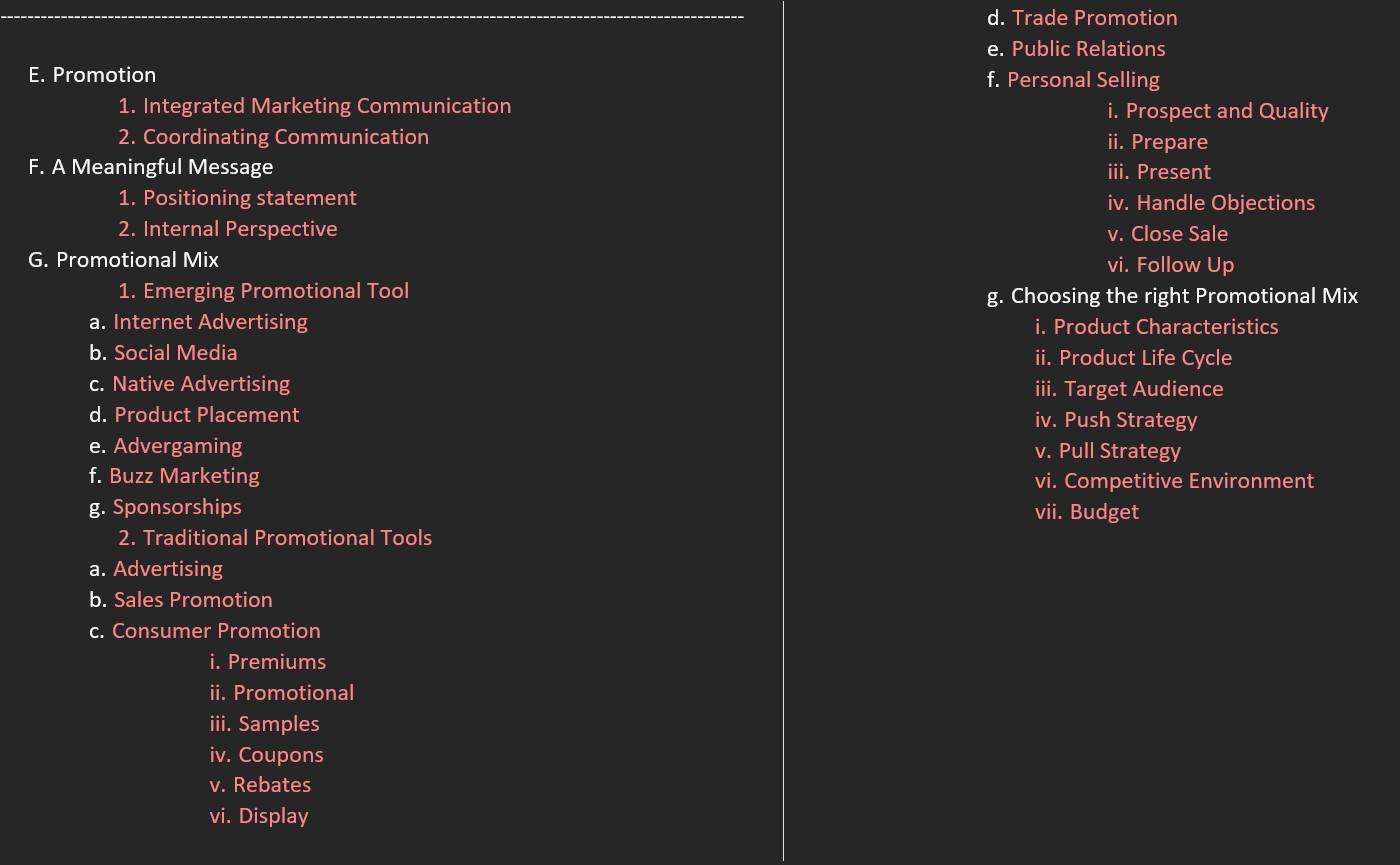 Please identify the terms in RED ONLY explain the