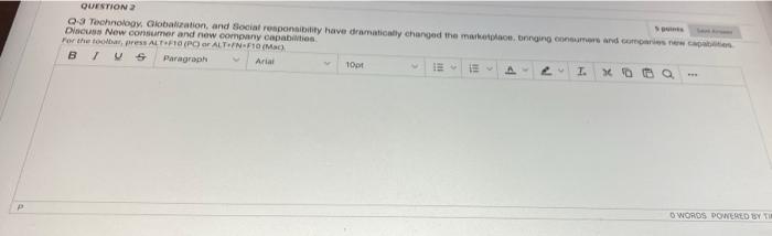 QUESTION 03 Technology. Globalization, and social