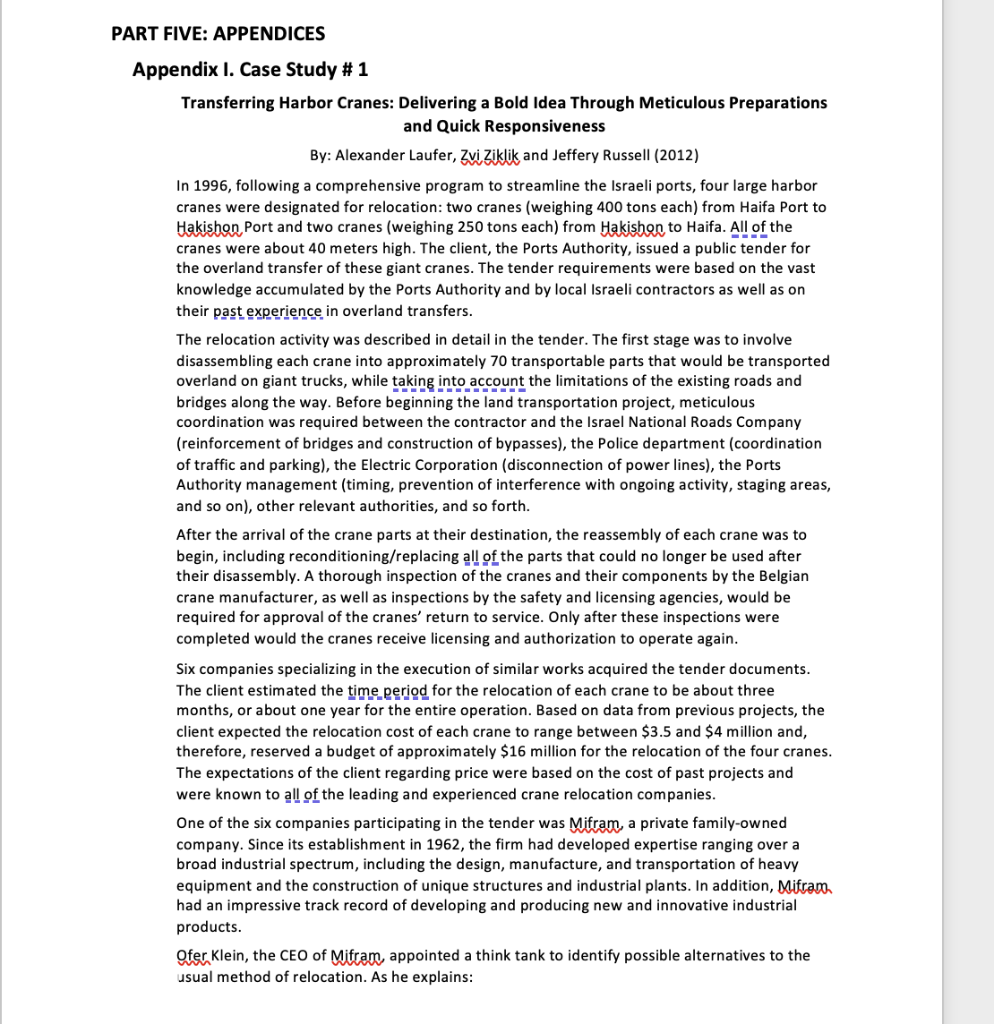 PLEASE ONLY WRITE REPORT ON THESE 2 PARTS FOR 1