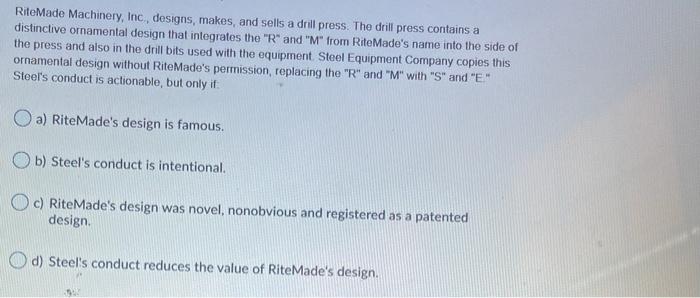 RiteMade Machinery, Inc., designs, makes, and