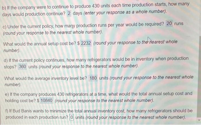 please help with part F Emarpy Appliance is a