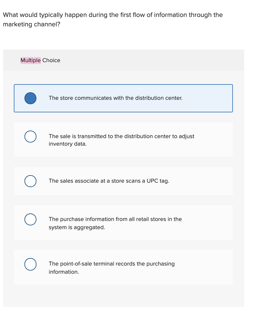 What would typically happen during the first flow