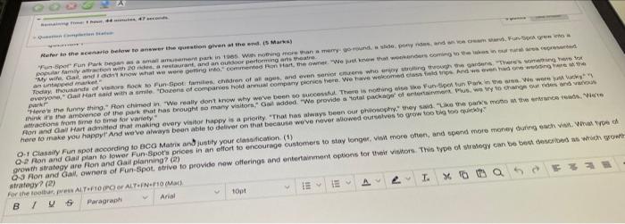 Nr to the scenario below to answer the question