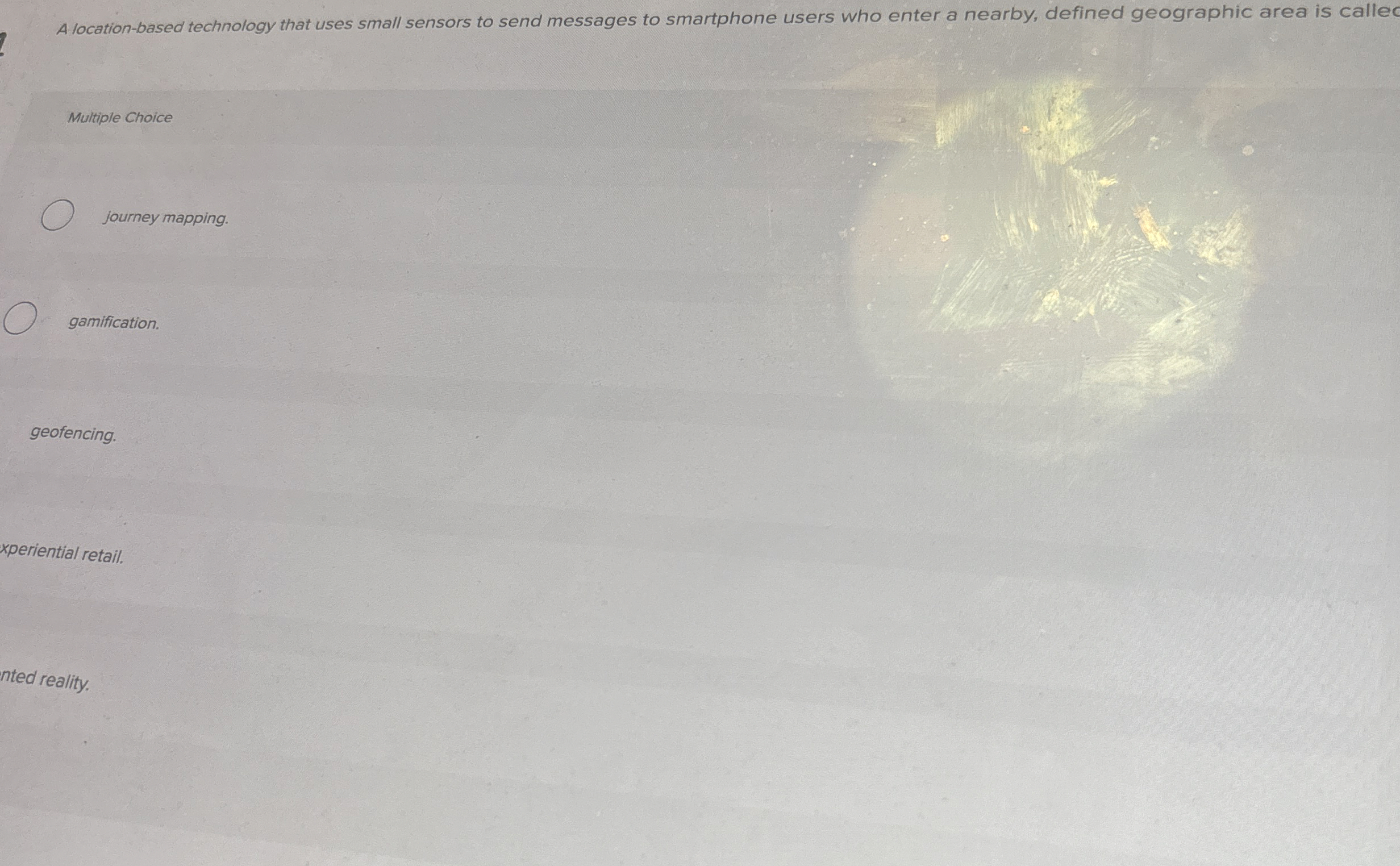 A location - based technology that uses small