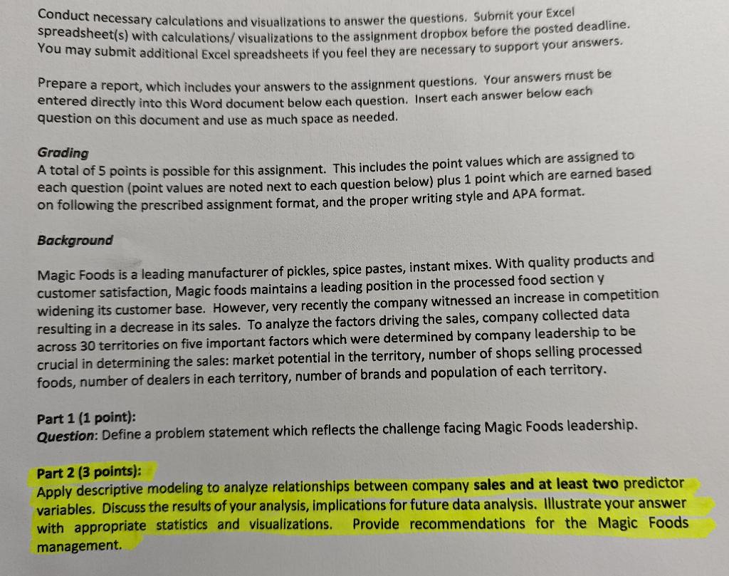 Please answer Part 2 (Highlighted) There is no
