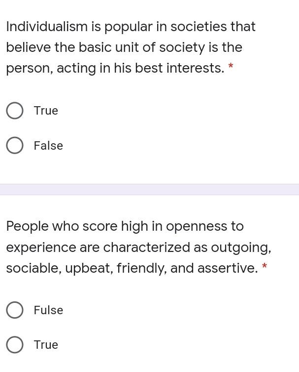 Individualism is popular in societies that