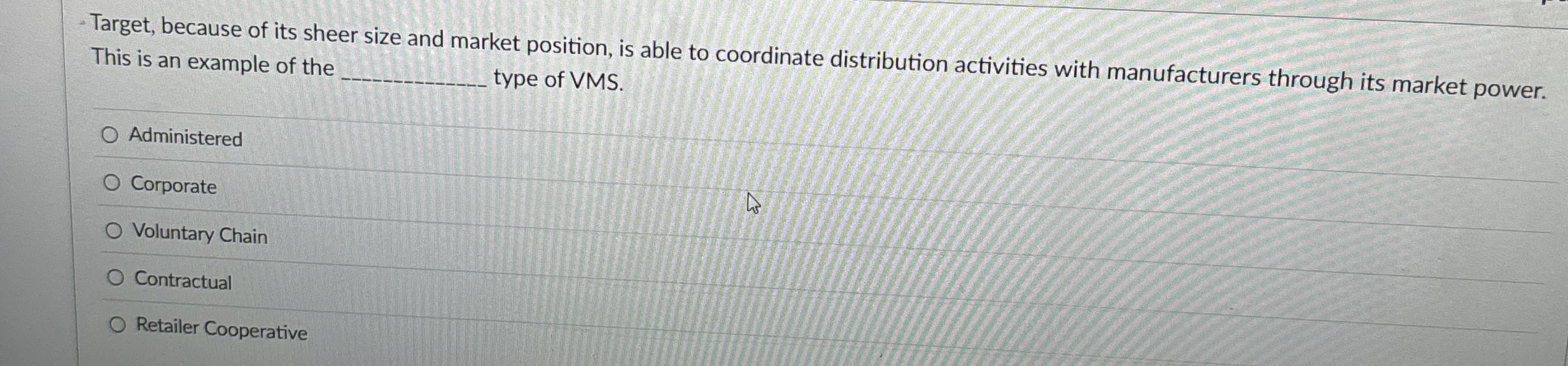Target, because of its sheer size and market