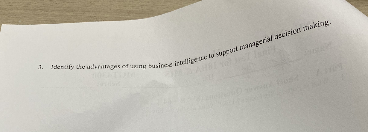 3. Identify the advantages of using business