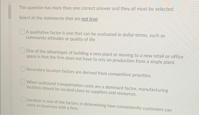 This question has more than one correct answer