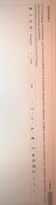 solve it with mkt264 QUESTION 5 point 03