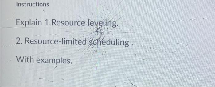 explain it in detail Instructions Explain
