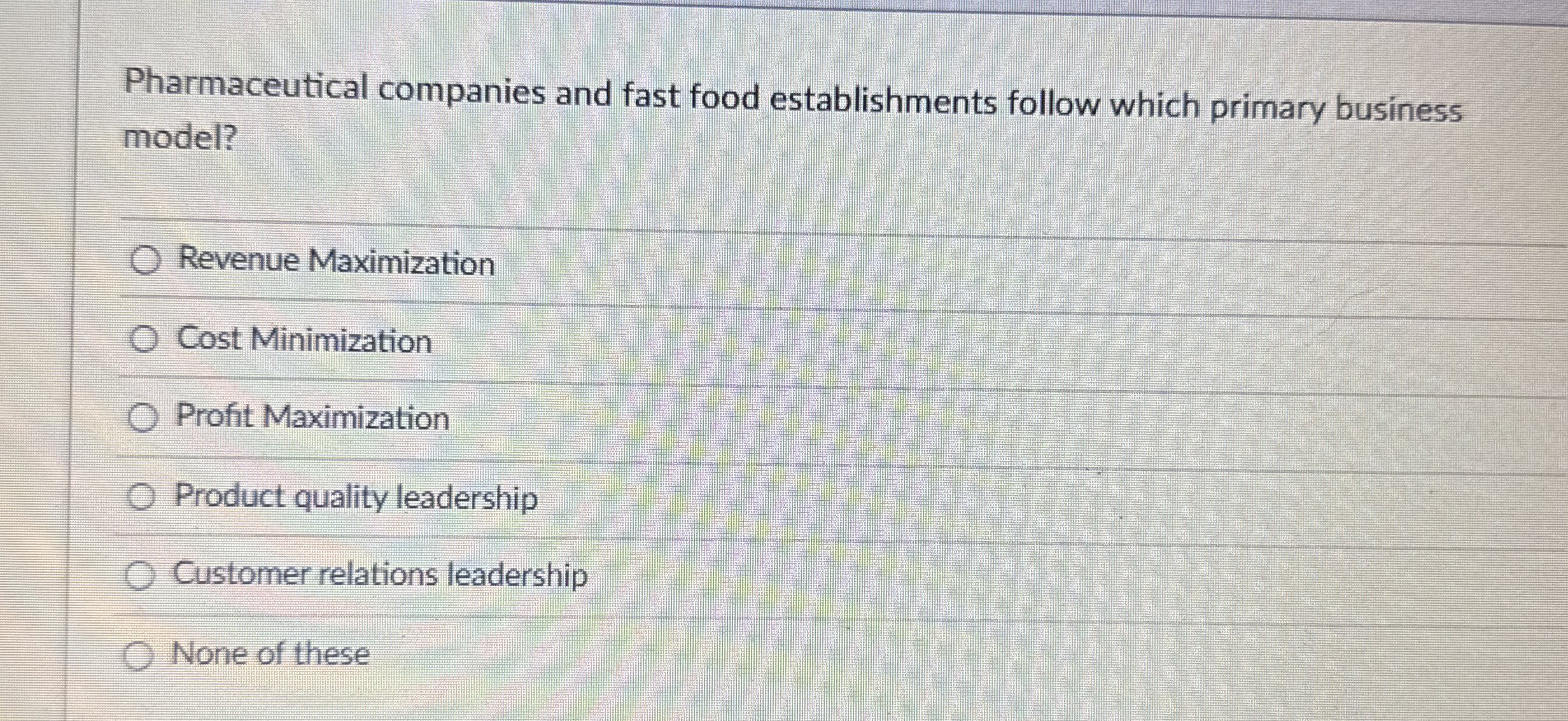 Pharmaceutical companies and fast food