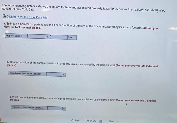 The accompanying data file shows the square
