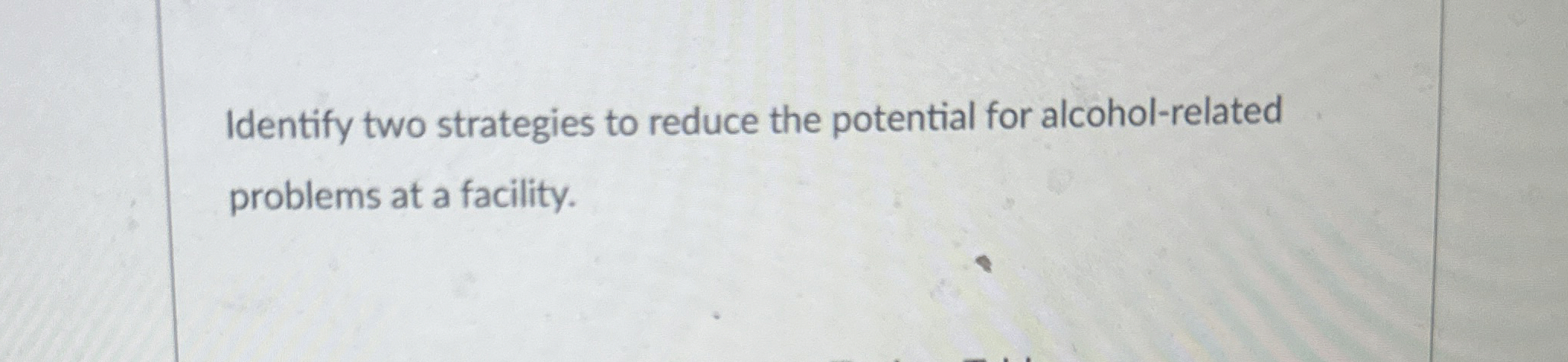 Identify two strategies to reduce the potential