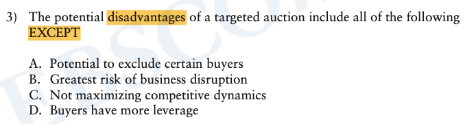 3 ) The potential disadvantages of a targeted