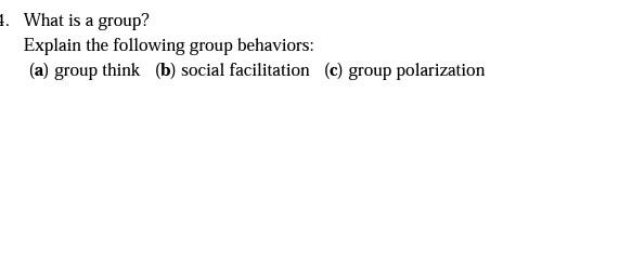 1. What is a group? Explain the following group