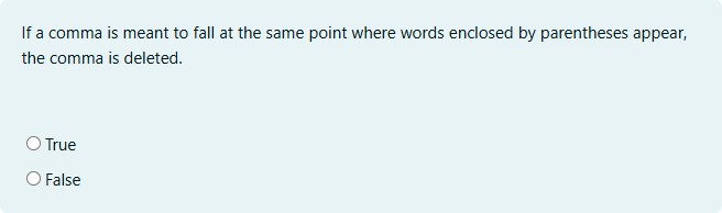 If a comma is meant to fall at the same point