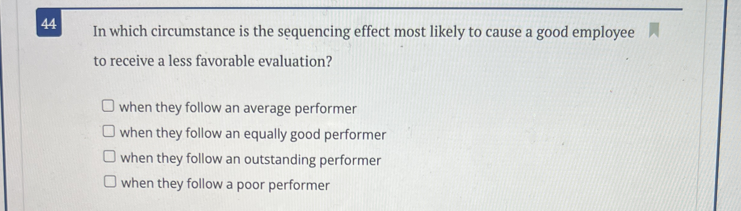 4 4 In which circumstance is the sequencing
