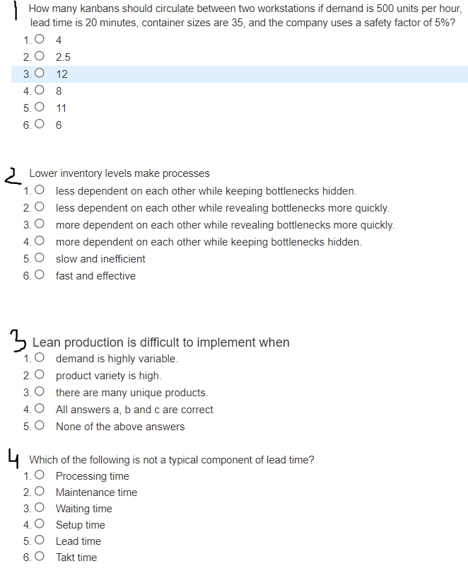 How many kanbans should circulate between two