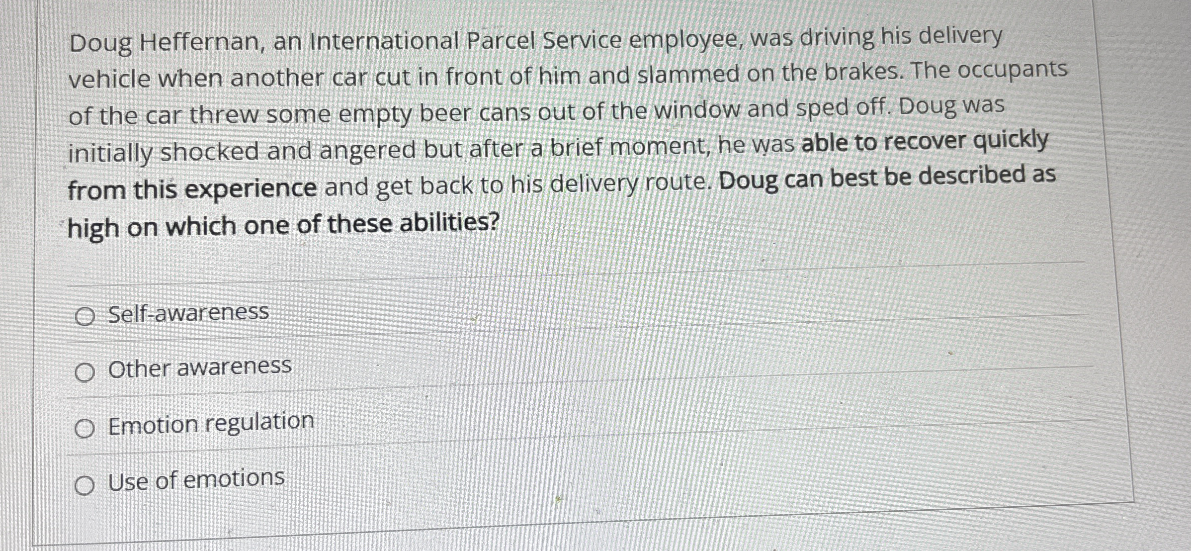 Doug Heffernan, an International Parcel Service