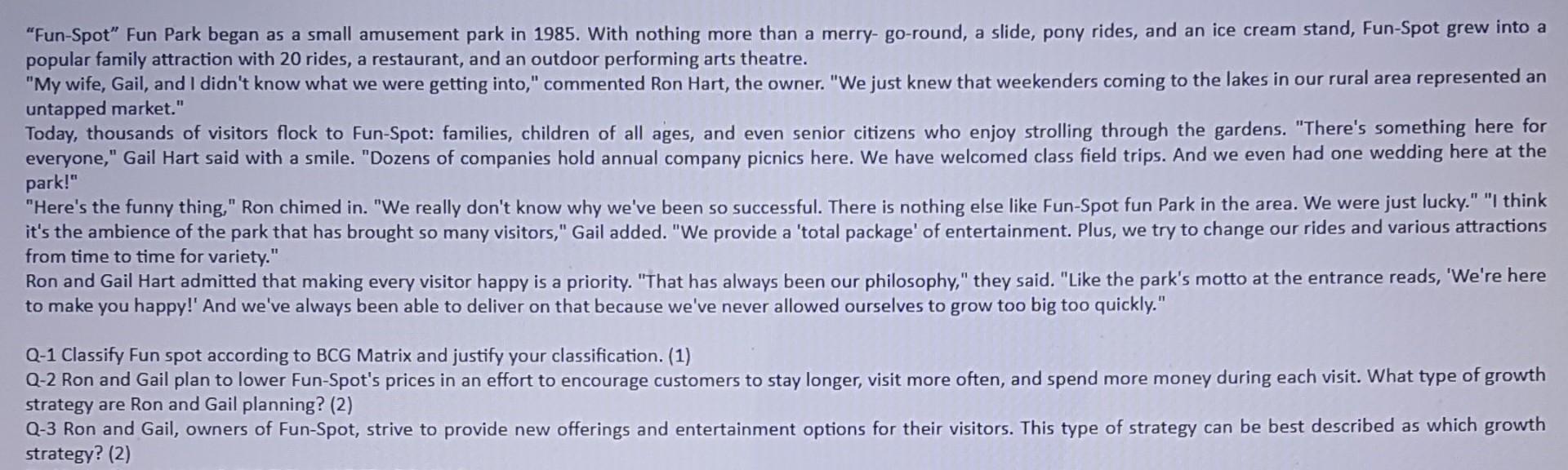 "Fun-Spot" Fun Park began as a small amusement