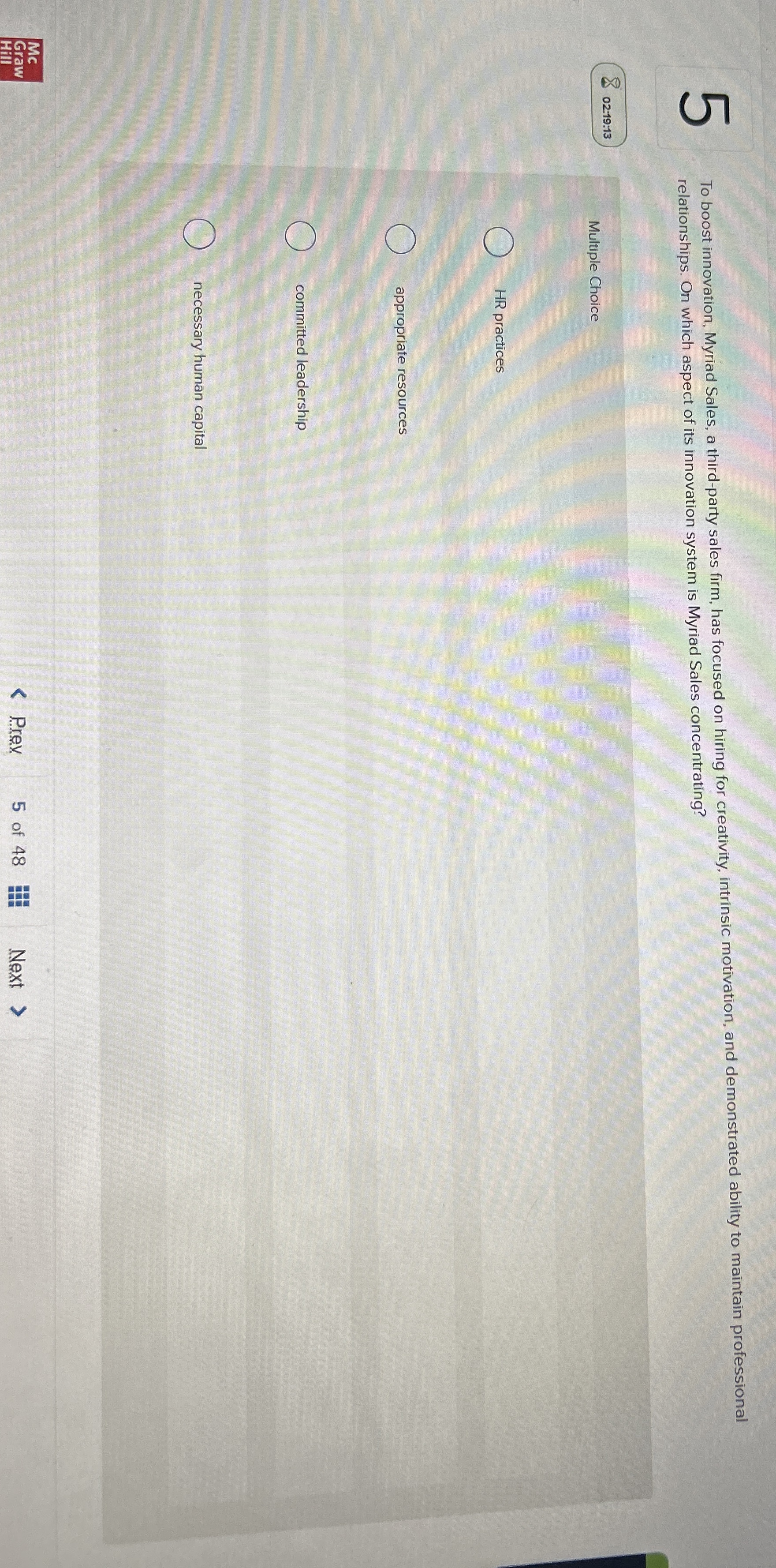 To boost innovation, Myriad Sales, a third -