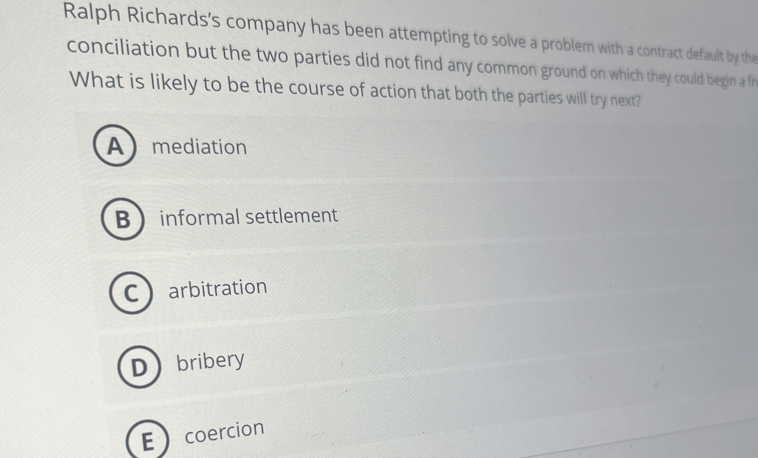 Ralph Richards's company has been attempting to