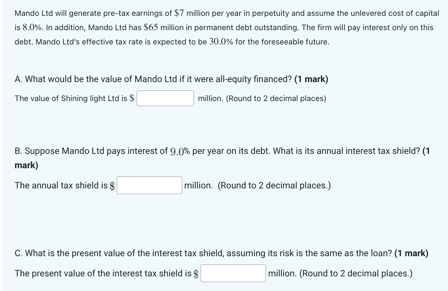 Mando Ltd will generate pretax earnings of $7