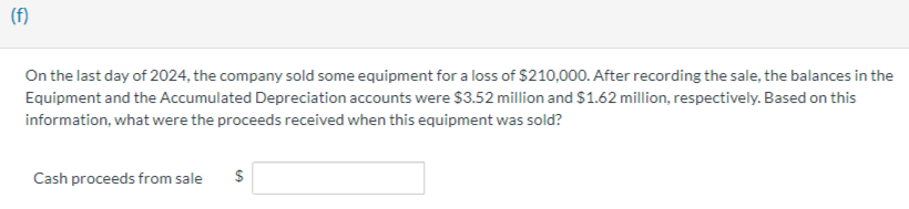 Same Question but part F. s.o.s. The tutor helped
