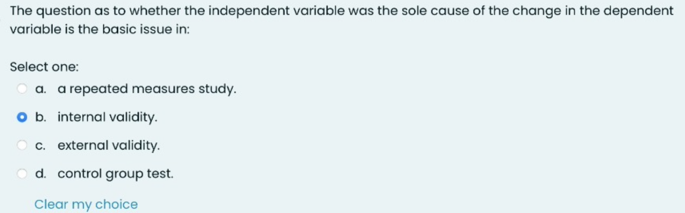 The question as to whether the independent