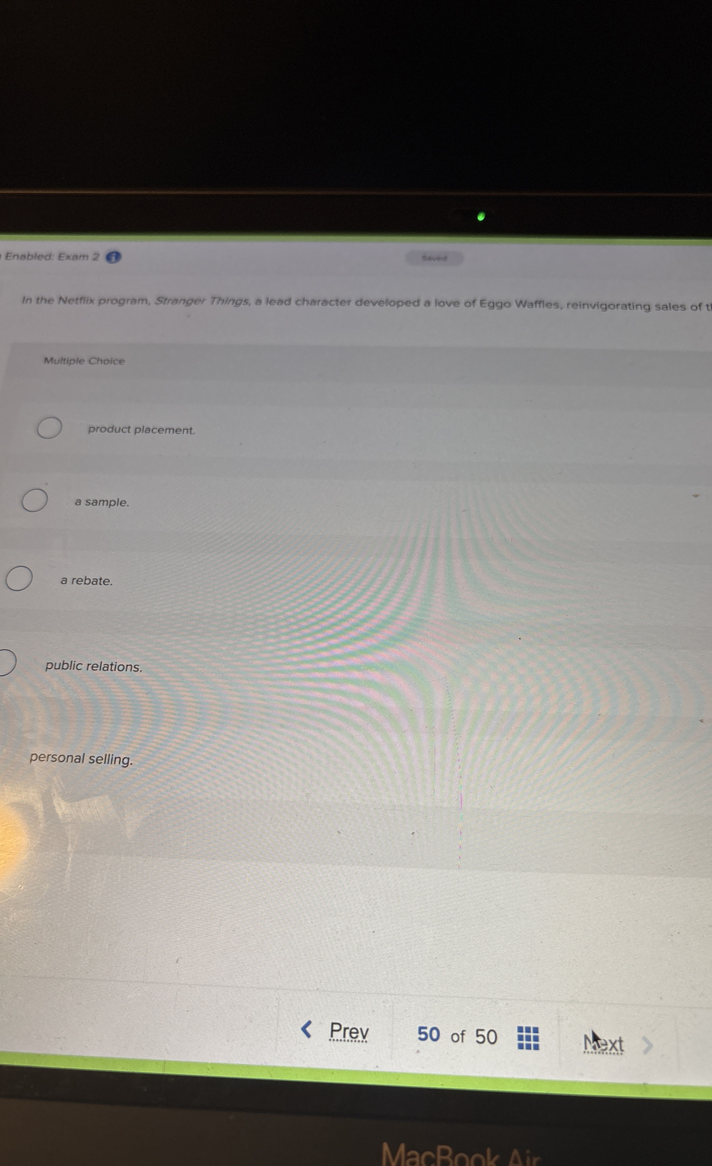 Enabled Exam 2 swed In the Netfix program,