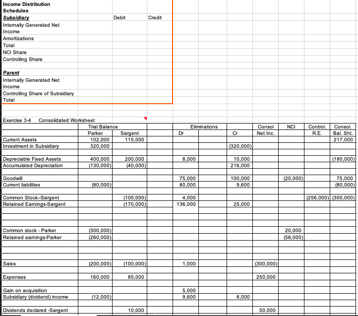 Please help me calculate the following: Exercise