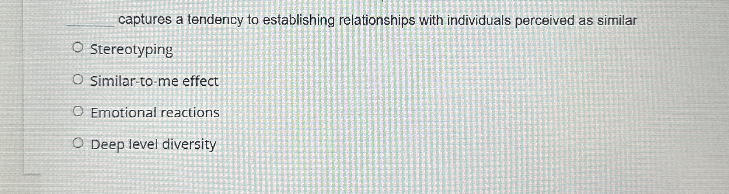 q , captures a tendency to establishing