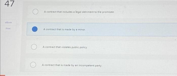 plz help 47 Which of the following is most likely