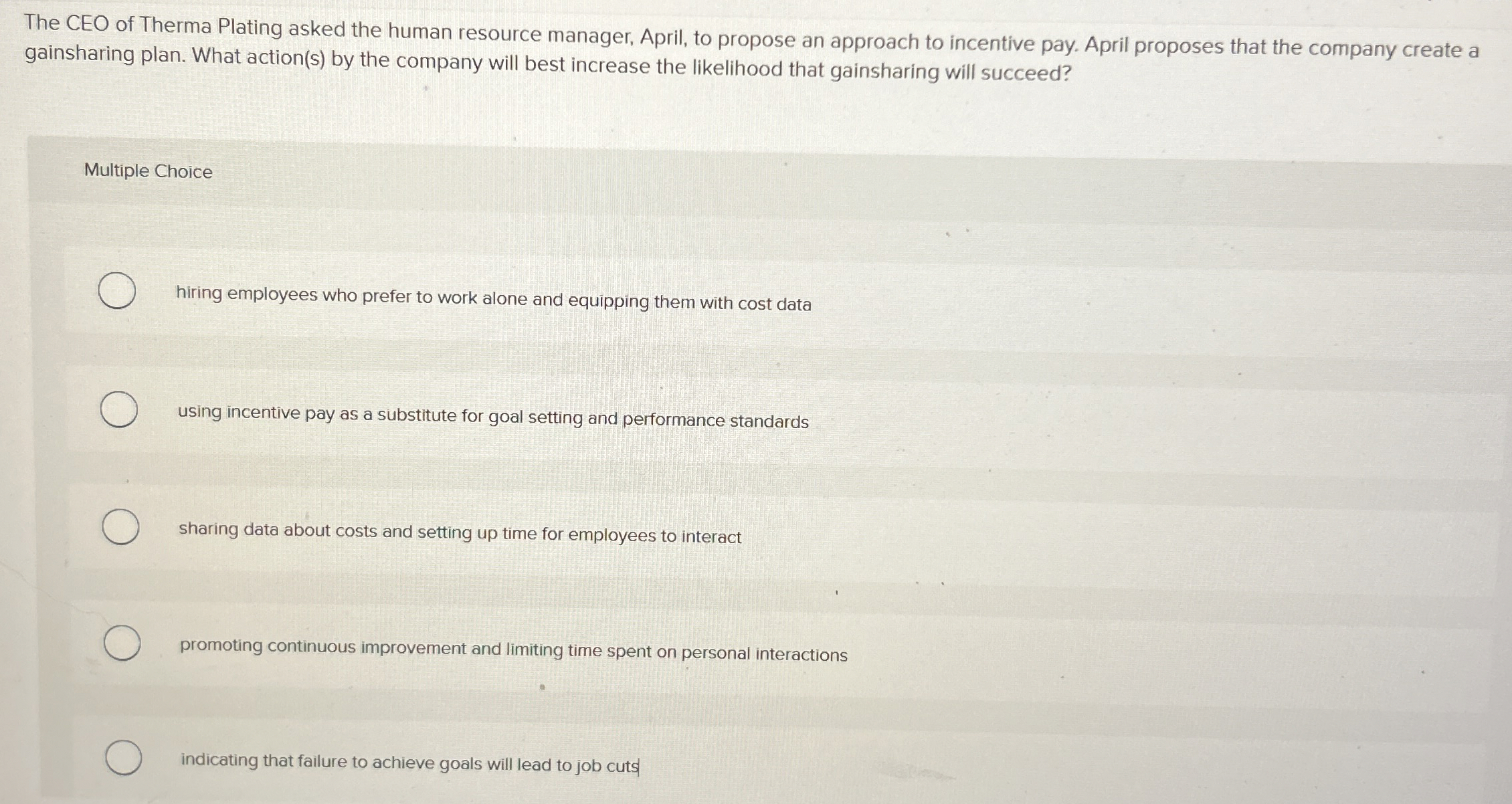 The CEO of Therma Plating asked the human