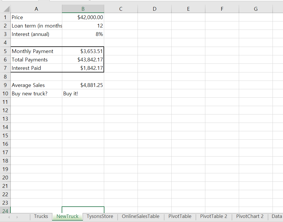 Excel 1.What is the company name and what kind of