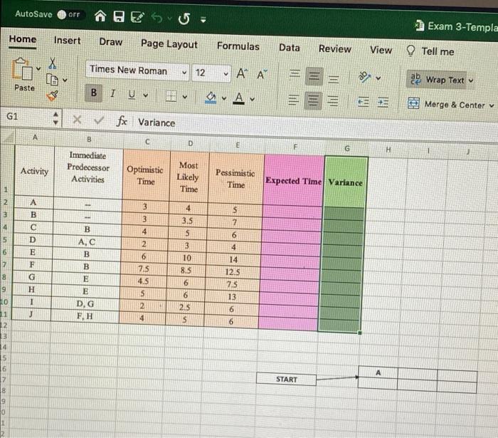 Note: please solve it in excel and show all