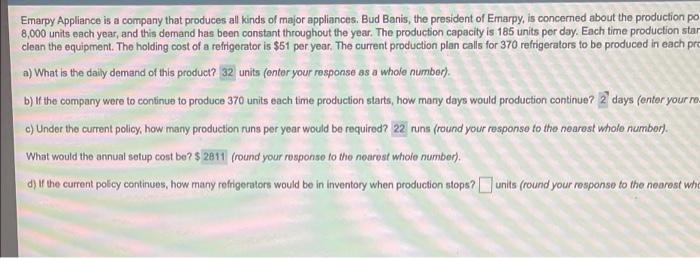 what is d? Emarpy Appliance is a company that